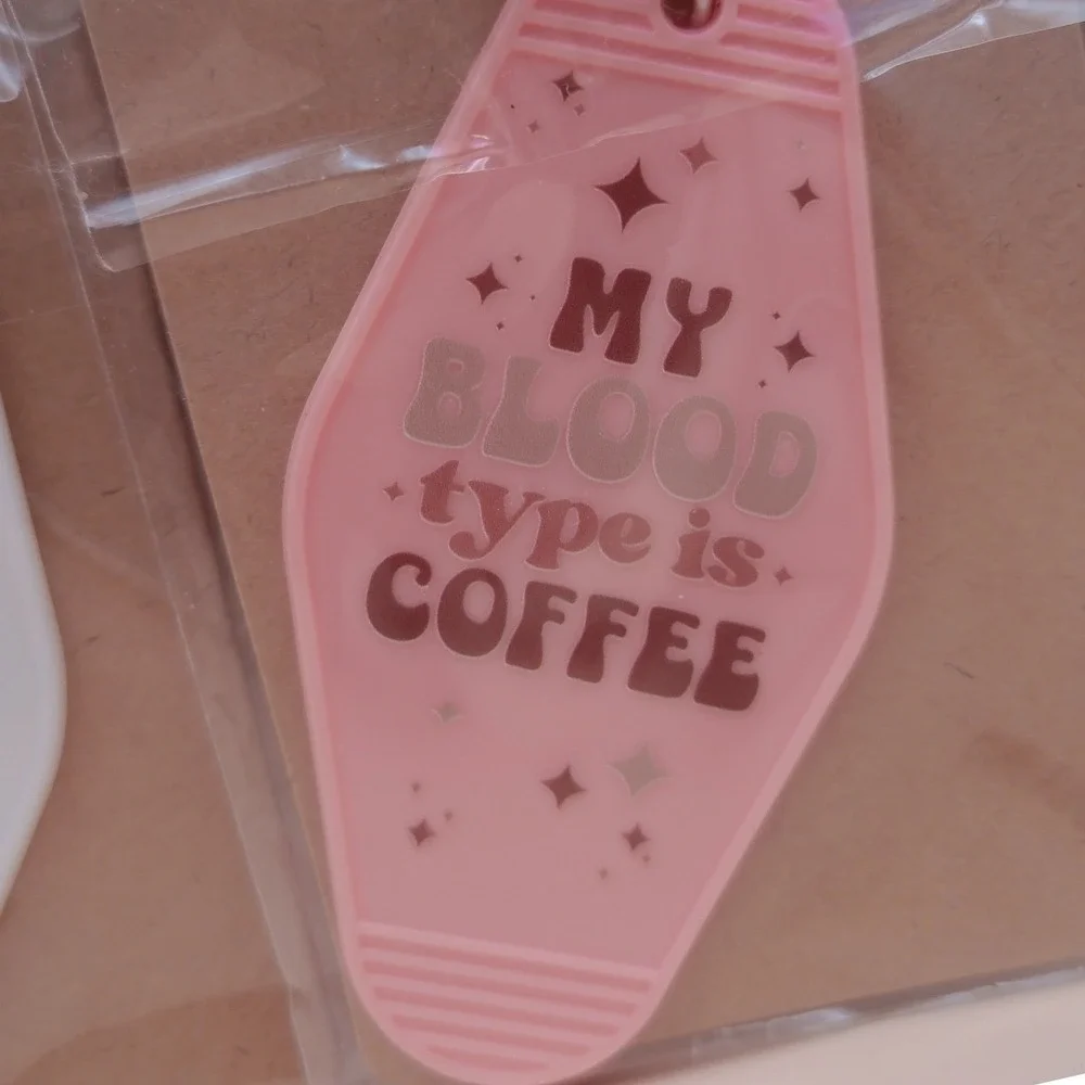 Retro Coffee Motel Keychains Iced Coffee Girly Caffeine Queen Variety New‎
